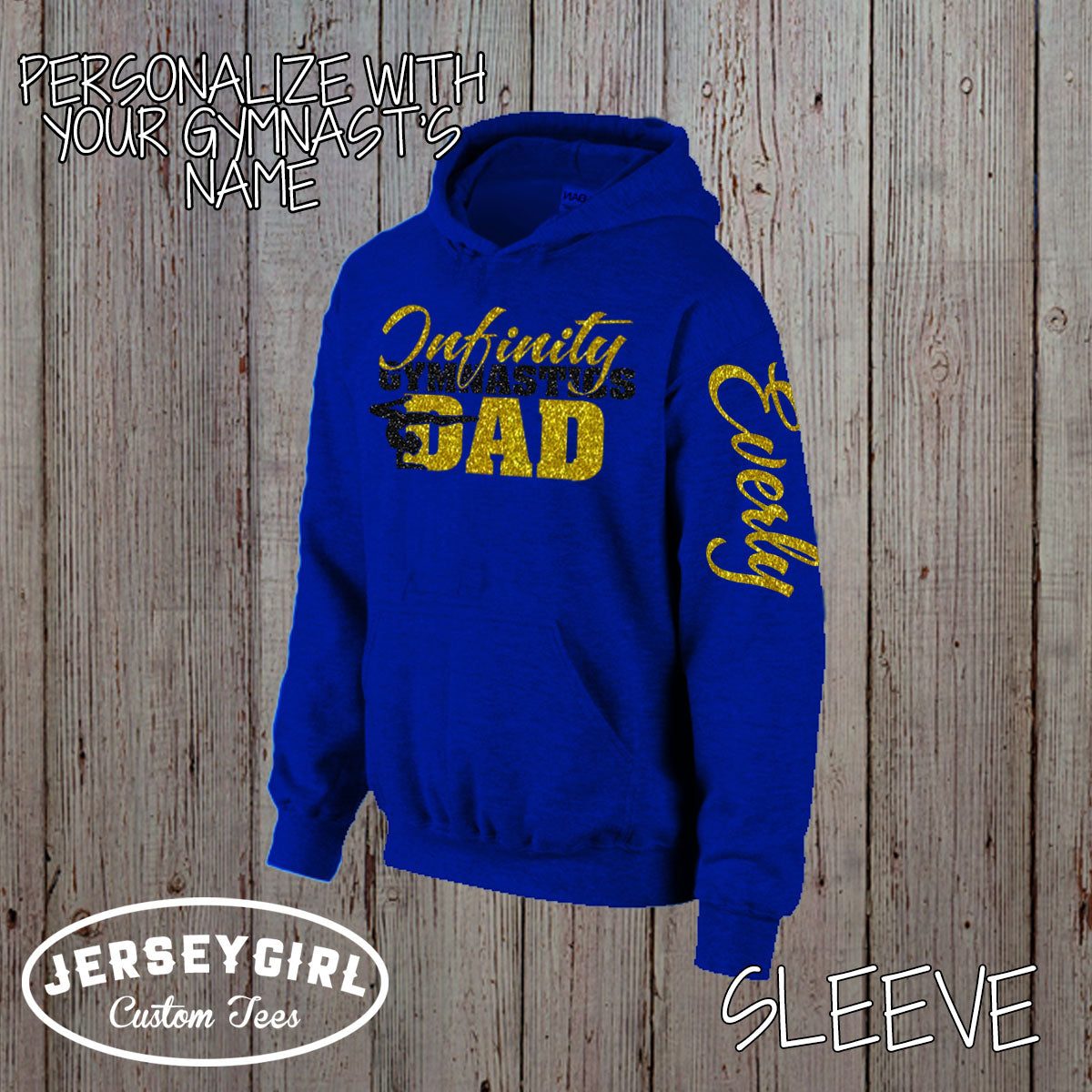 custom gymnastics dad hoodie