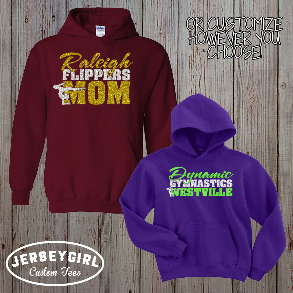 custom gymnastics dad hoodie