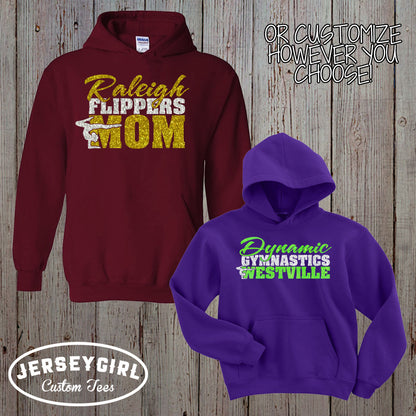 custom gymnastics dad hoodie