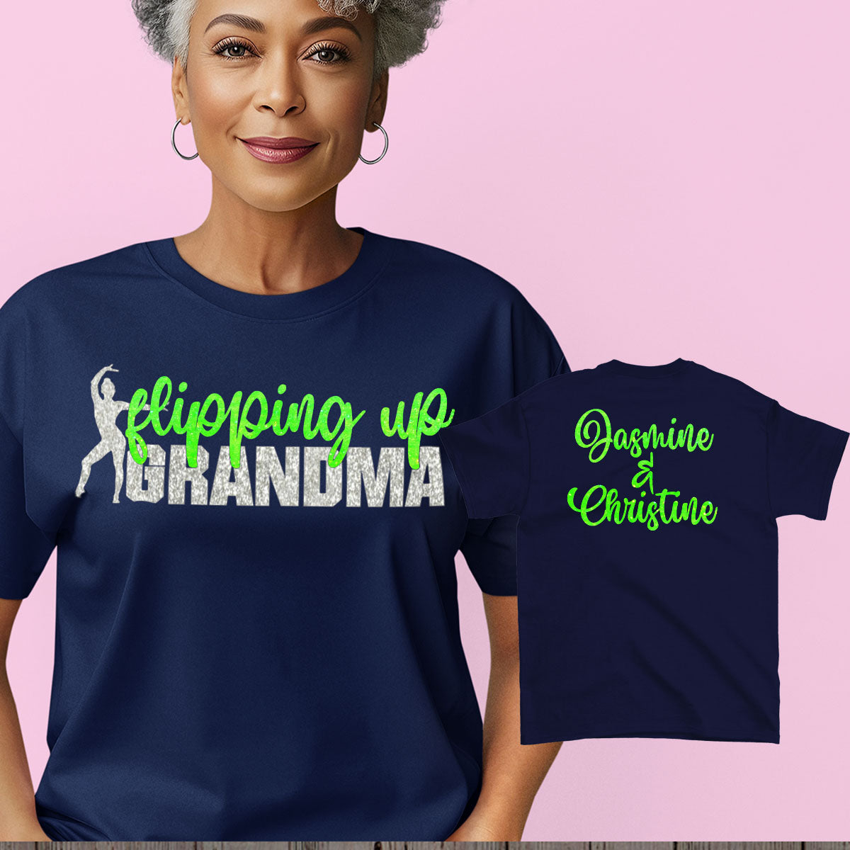 personalized gymnastics grandma shirt