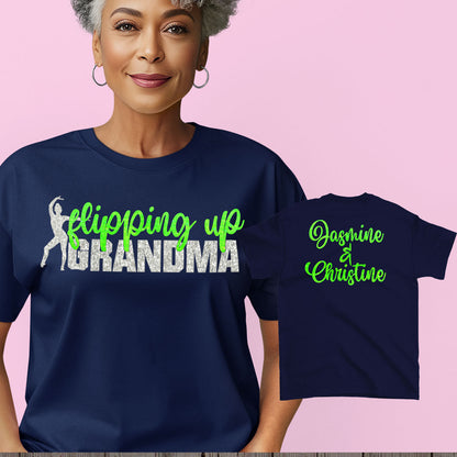 personalized gymnastics grandma shirt