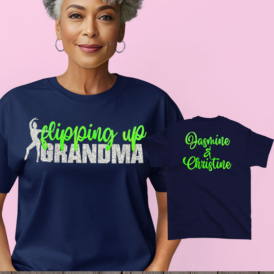 personalized gymnastics grandma shirt