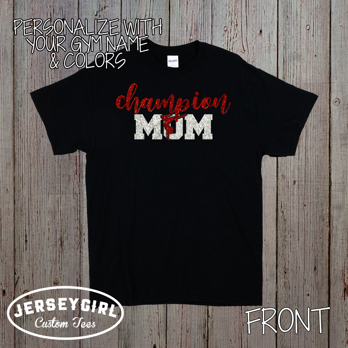 custom gymnastics mom shirt with name