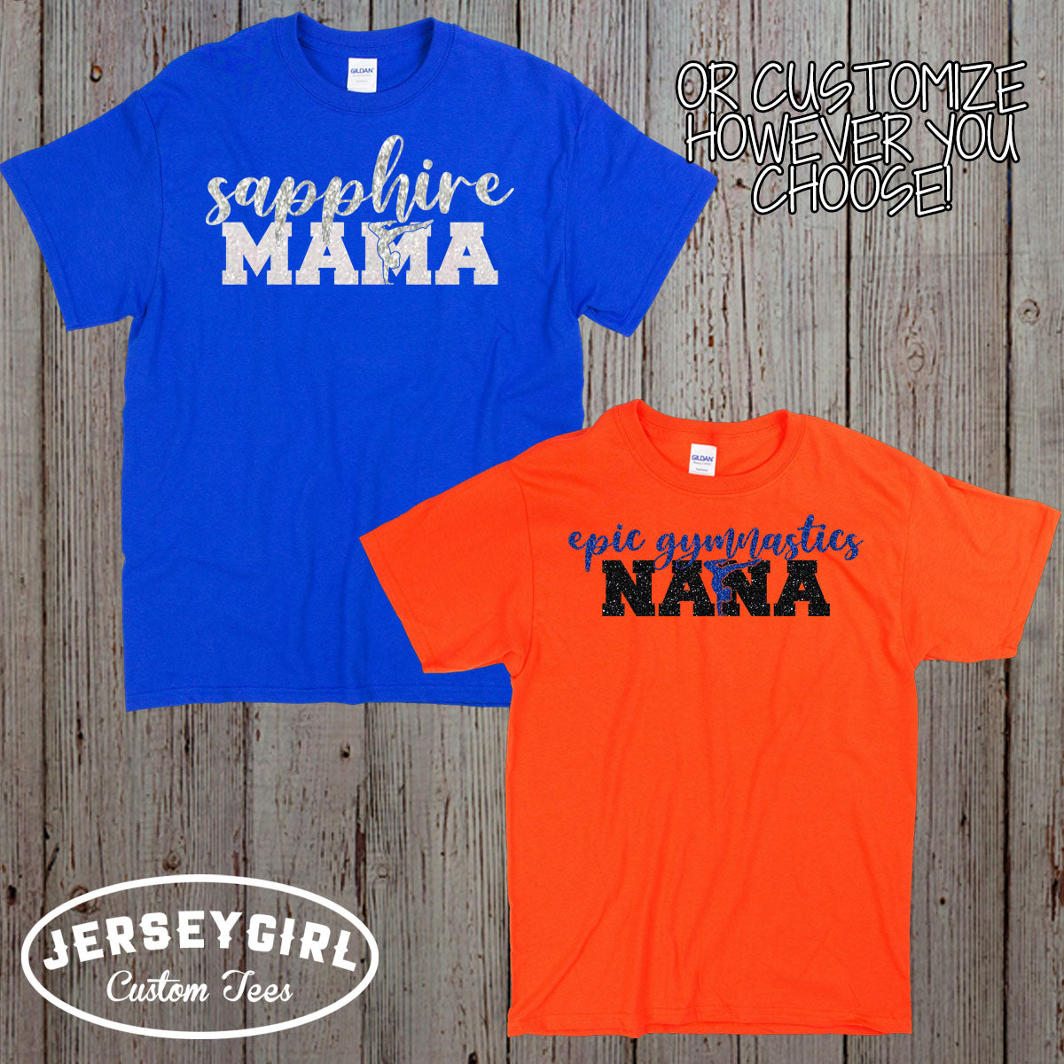 Custom Gymnastics Mom Shirt with Name (Girl)