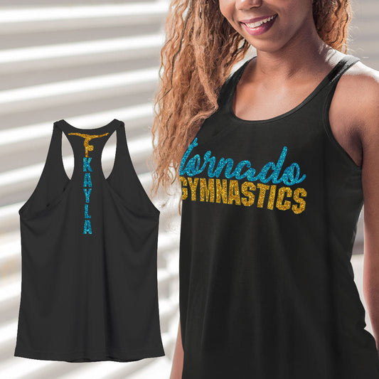 personalized gymnastics tank top