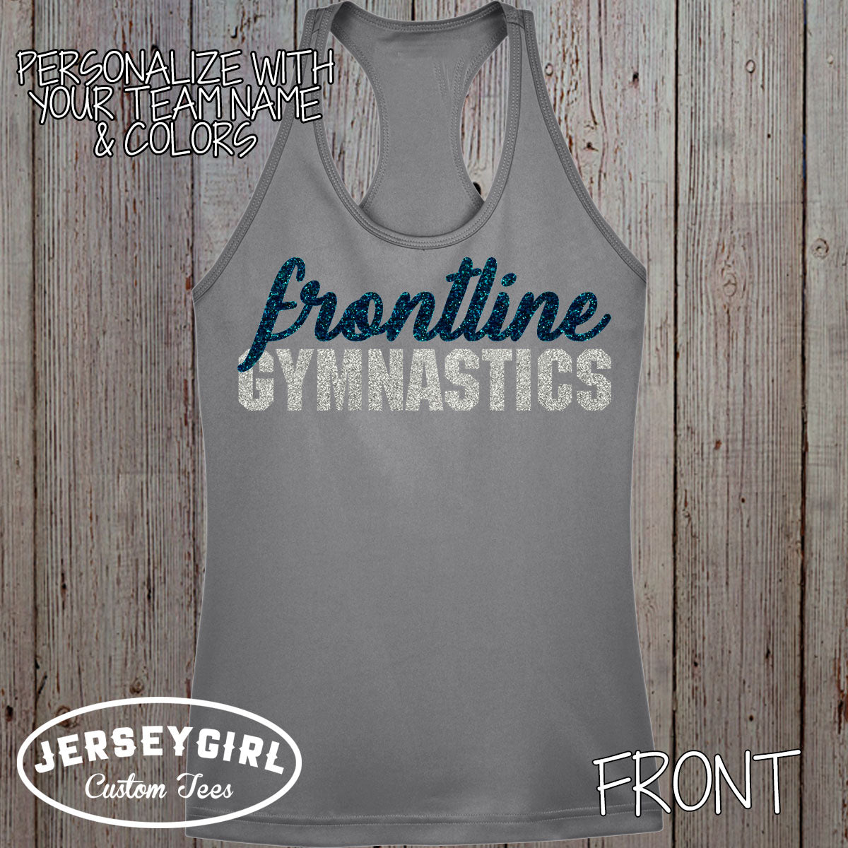 personalized gymnastics tank top