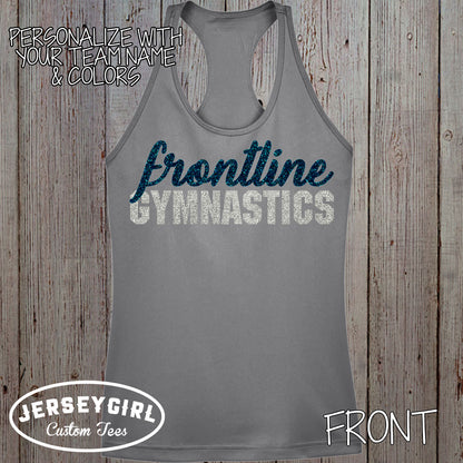 personalized gymnastics tank top