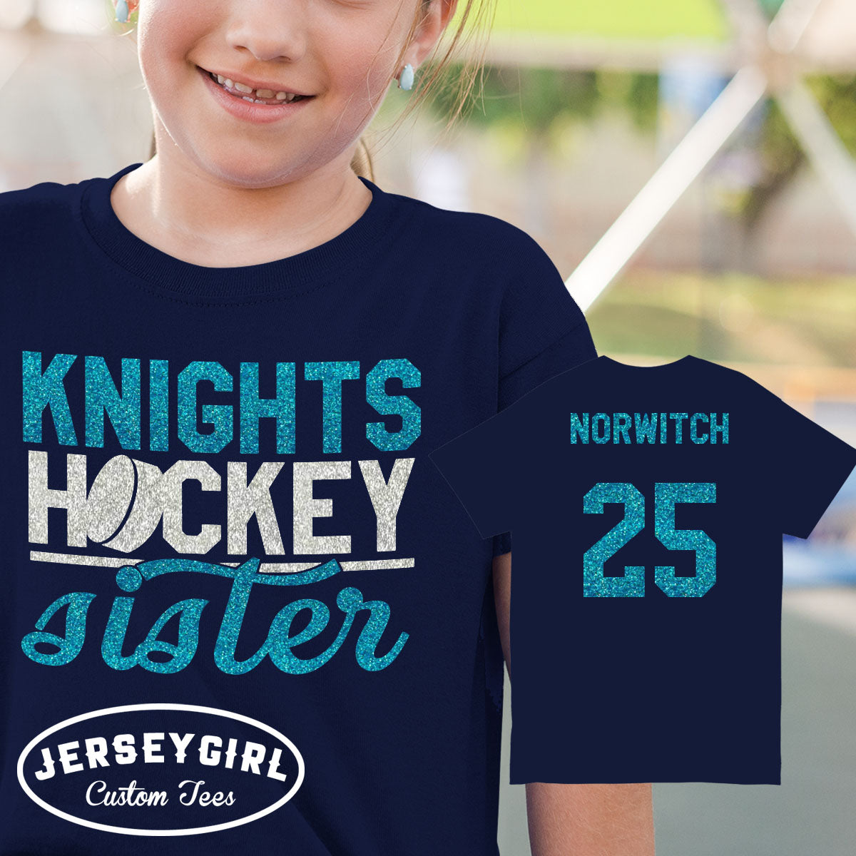 personalized hockey sister shirt