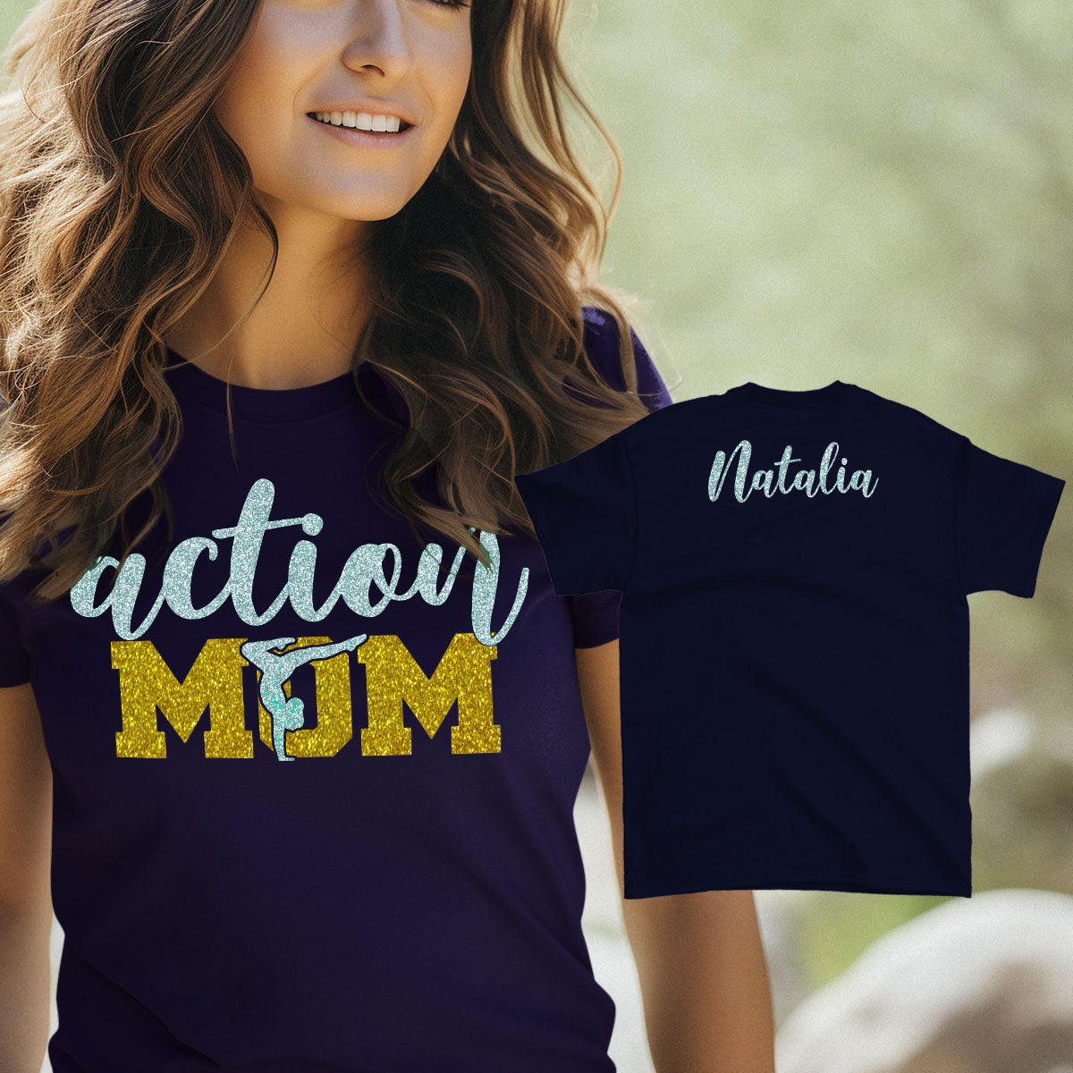 personalized gymnastic mom shirt