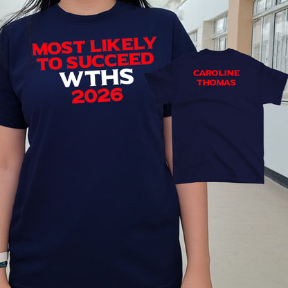 personalized senior superlative shirt