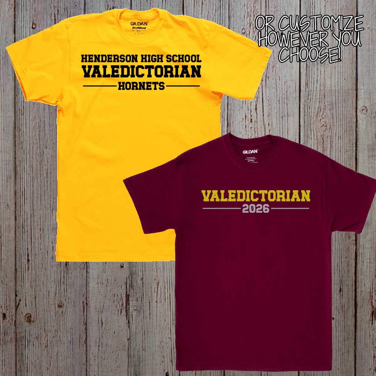 personalized valedictorian shirt