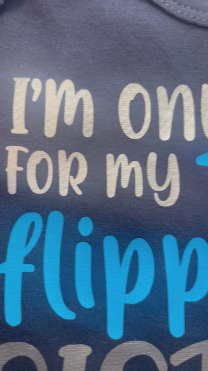 I'm Only Here for My Flipping Sister Gymnastics Baby Bodysuit / Toddler Shirt