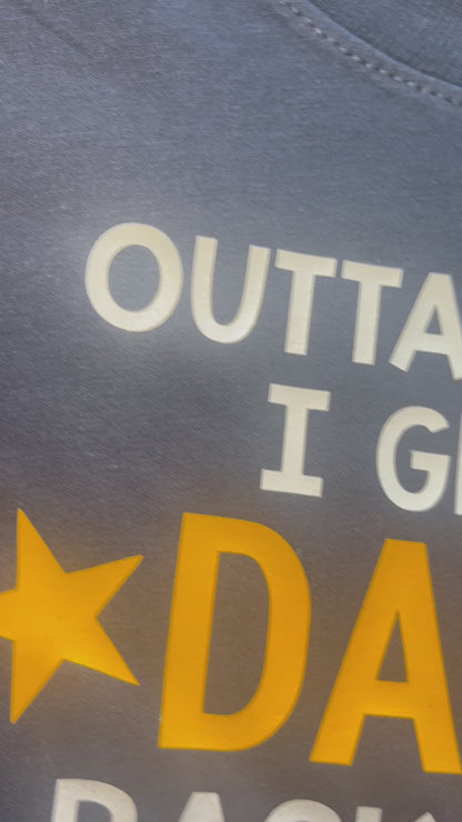 Outta My Way I Get My Daddy Back Today Navy Baby Bodysuit / Toddler Shirt