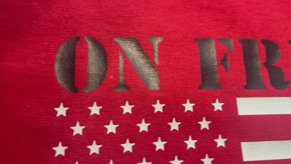 Custom On Fridays We Wear Red Baby Bodysuit / Toddler Shirt