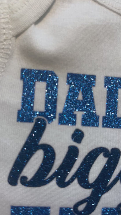 Glitter Daddy's Biggest Fan Hockey Bodysuit / Shirt