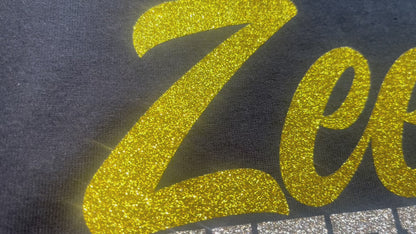 Glitter Cheer Dad Shirt with Name