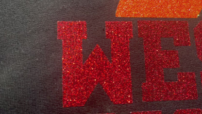 Glitter Basketball Sweatshirt with Name & Number