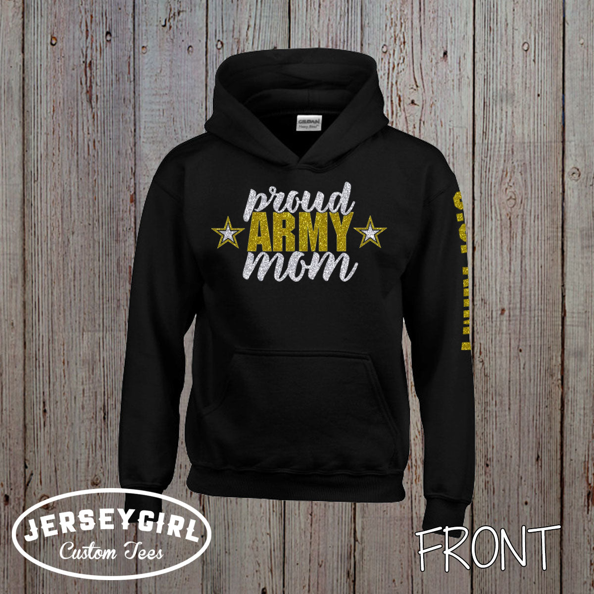 custom proud Army mom hoodie