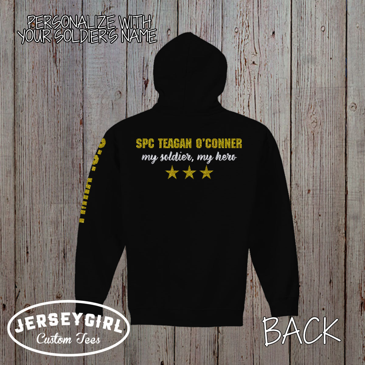 custom proud Army mom hoodie