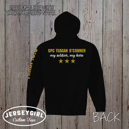 custom proud Army mom hoodie