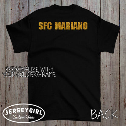 glitter proud Army sister shirt