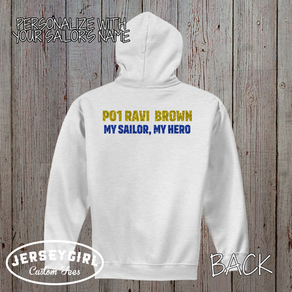 Proud Mom of a US Sailor sweatshirt