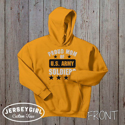 Proud Mom of a US Soldier sweatshirt