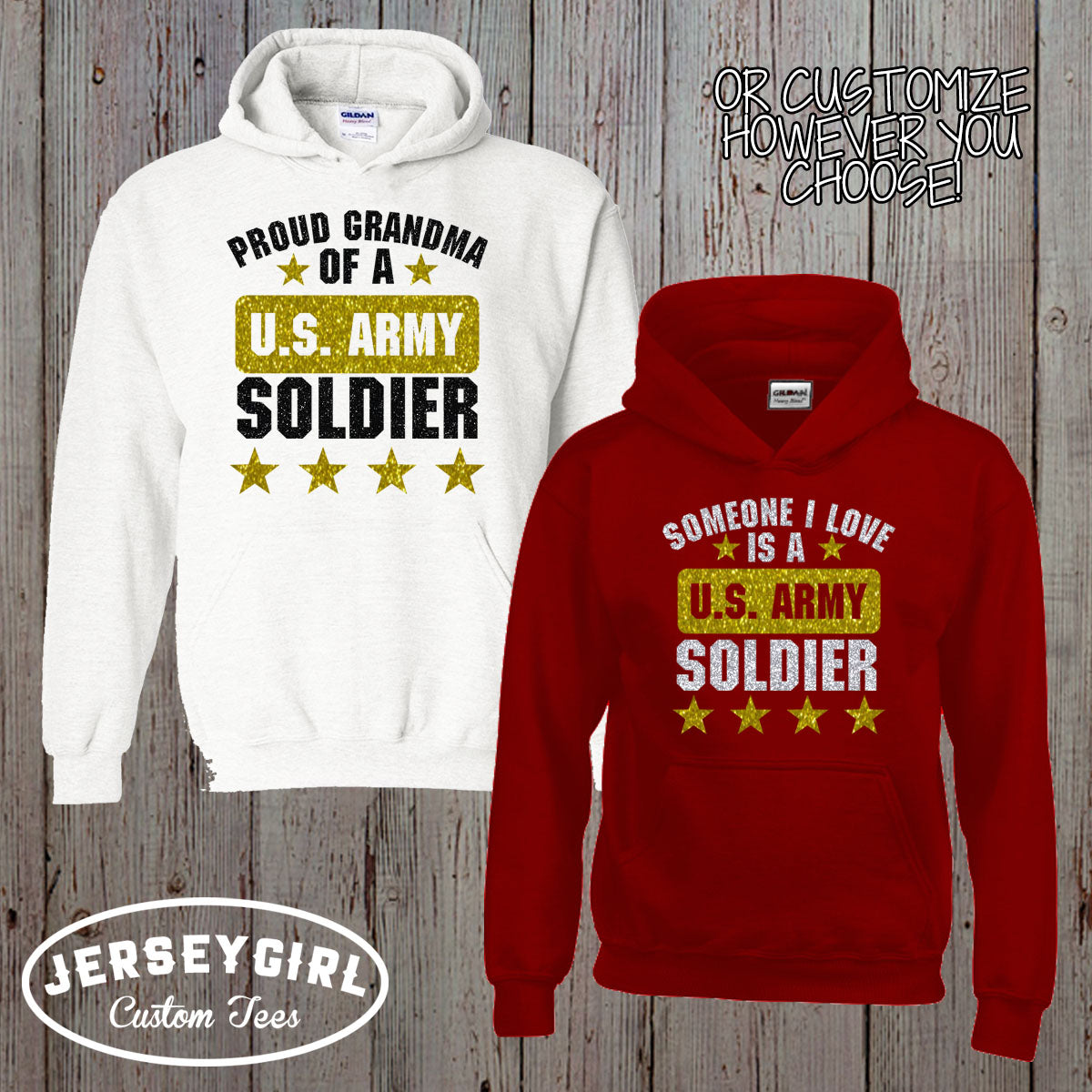 Proud Mom of a US Soldier sweatshirt