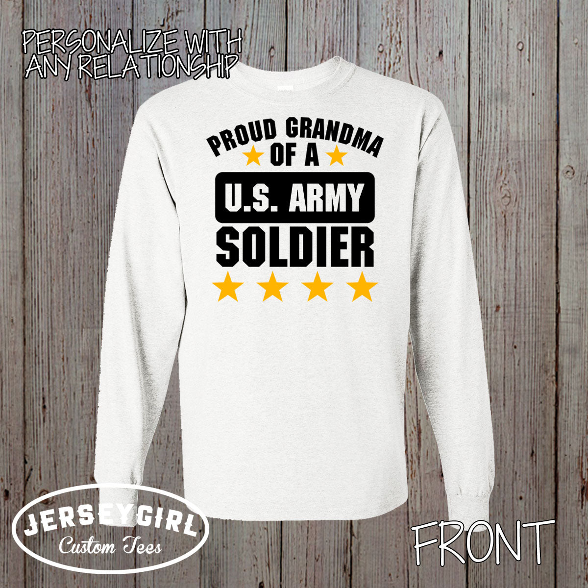 Proud Mom of a US Soldier Long-Sleeve Shirt