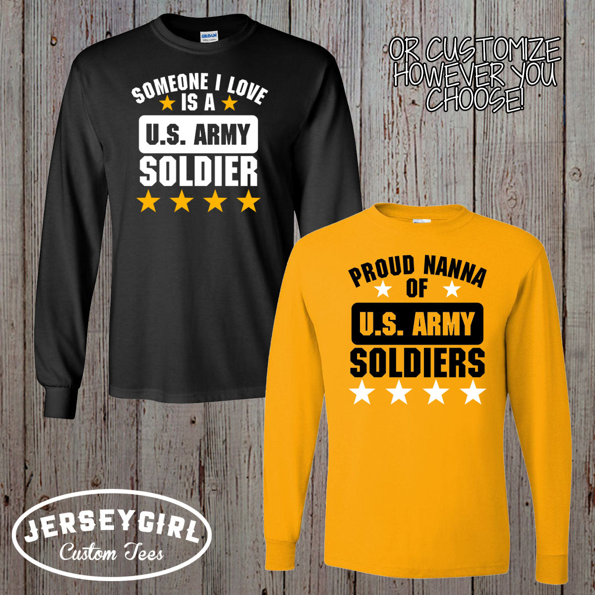 Proud Mom of a US Soldier Long-Sleeve Shirt