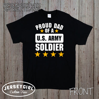 custom Proud Mom of a US Army Soldier shirt