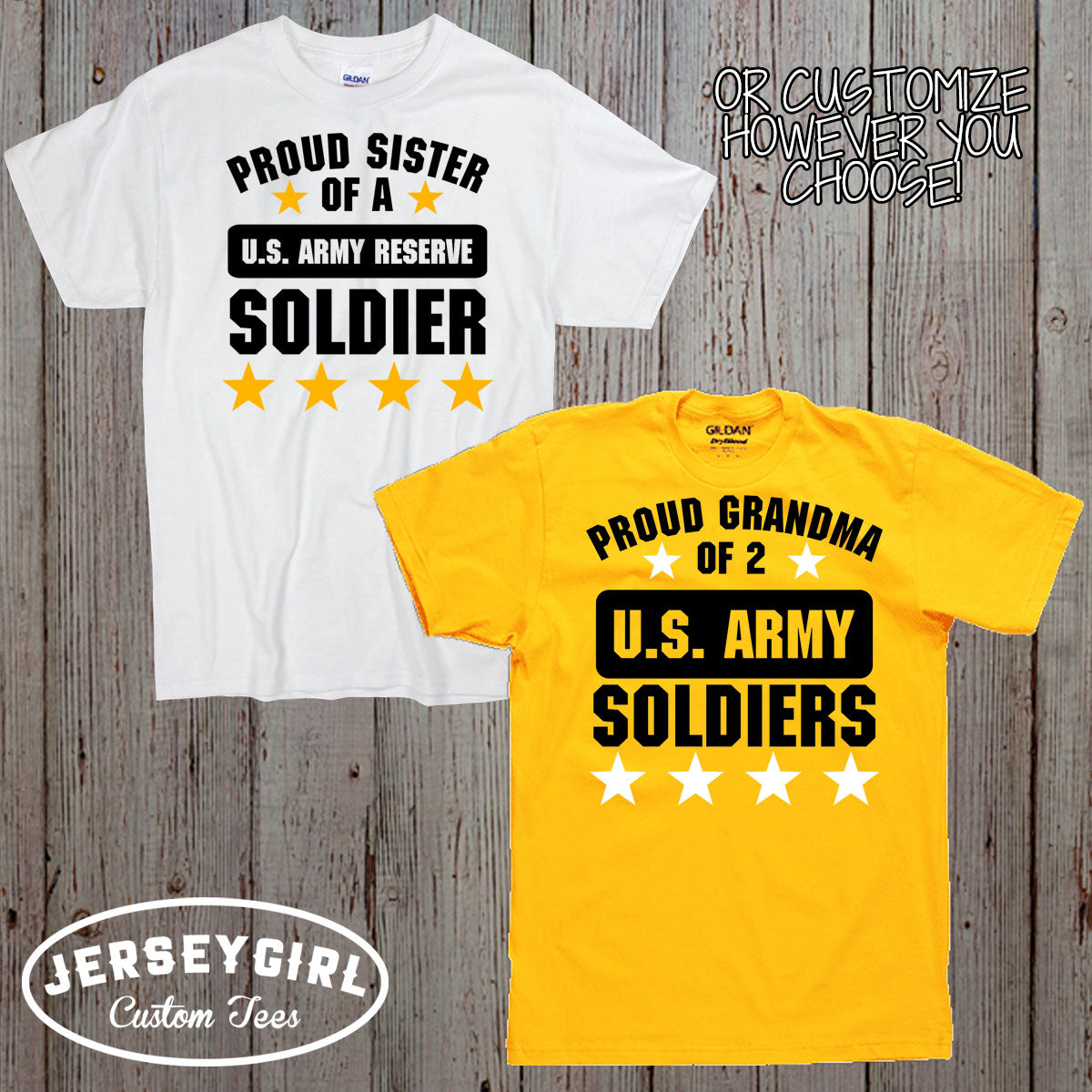 custom Proud Mom of a US Army Soldier shirt