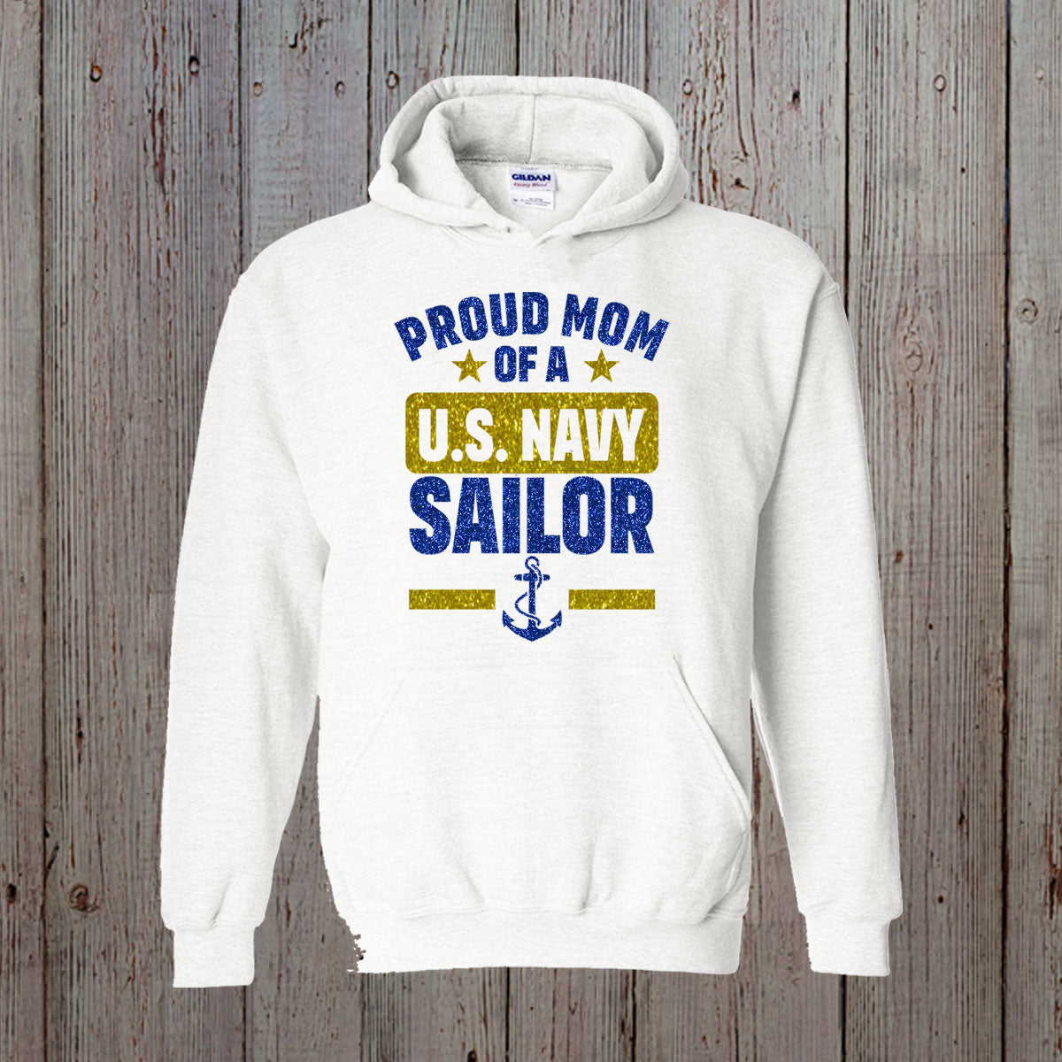 Proud Mom of a US Sailor hoodie