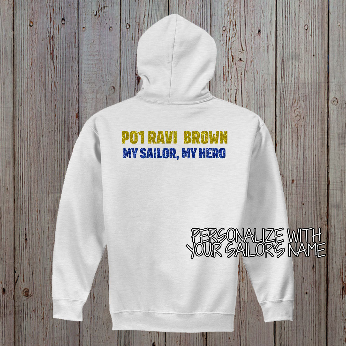 Proud Mom of a US Sailor hoodie