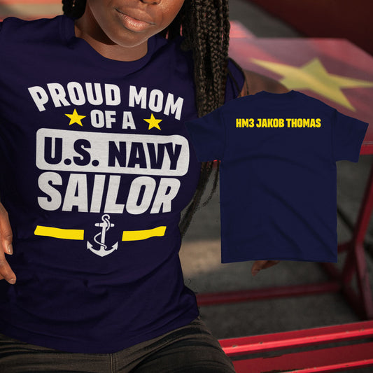 proud mom of a US Navy sailor shirt
