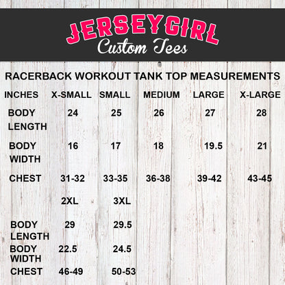 racerback tank top size chart