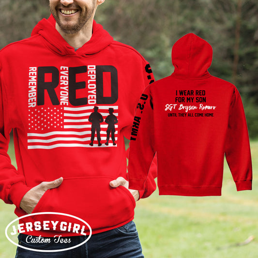 Custom Remember Everyone Deployed RED Friday Sweatshirt
