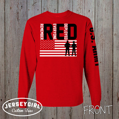 Long-Sleeve Remember Everyone Deployed RED Friday Shirt