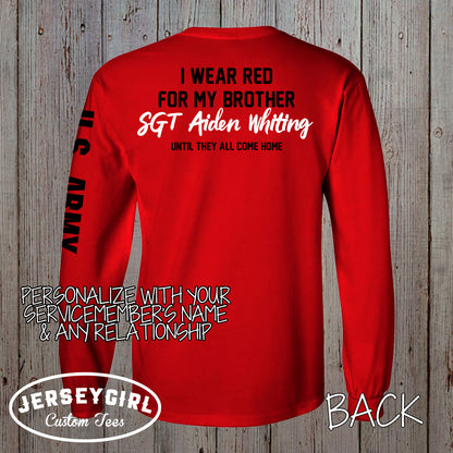 Long-Sleeve Remember Everyone Deployed RED Friday Shirt
