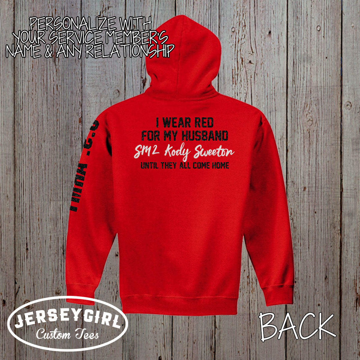 Glitter Remember Everyone Deployed RED Friday Sweatshirt