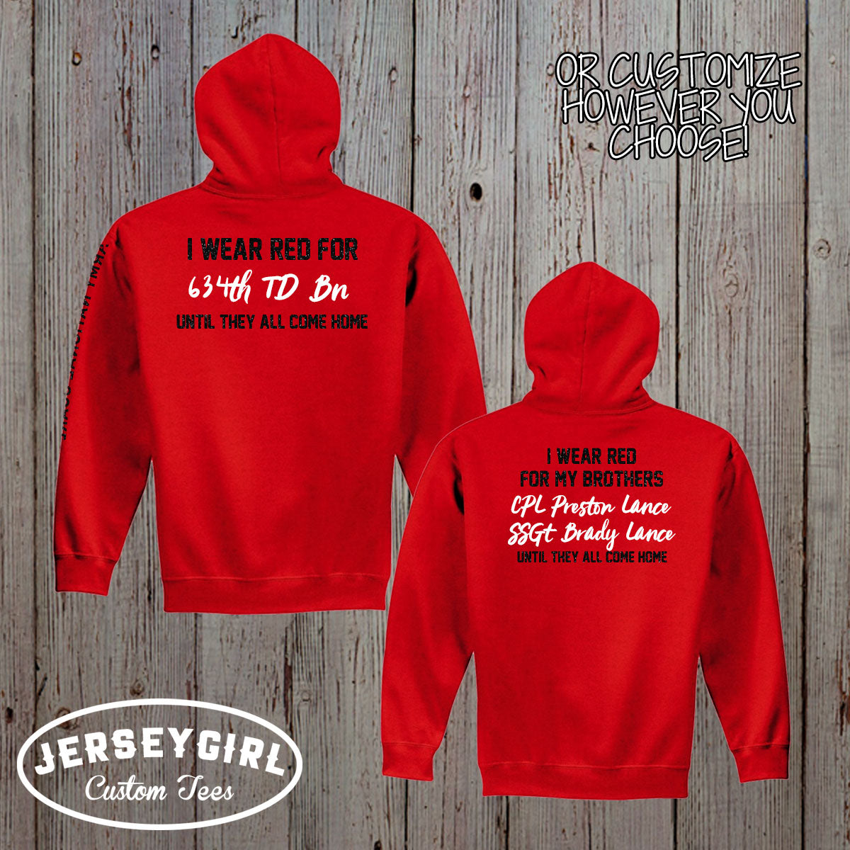 Glitter Remember Everyone Deployed RED Friday Sweatshirt