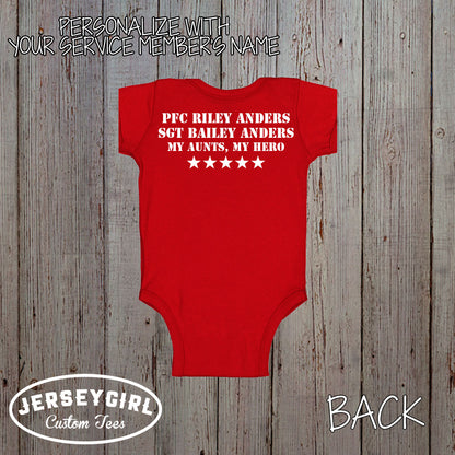  I Wear Red for My Uncle Baby Bodysuit / Toddler Shirt