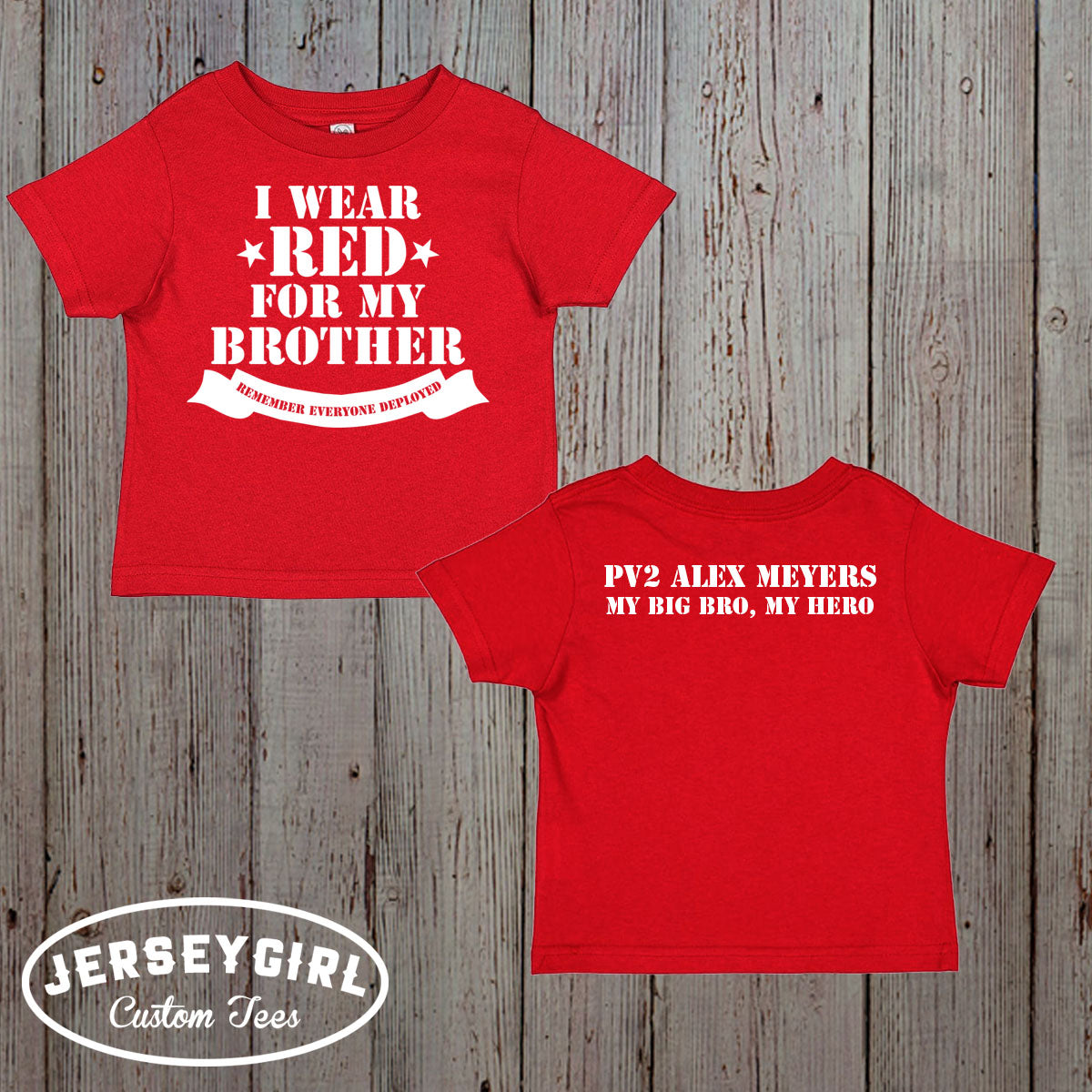  I Wear Red for My Uncle Baby Bodysuit / Toddler Shirt