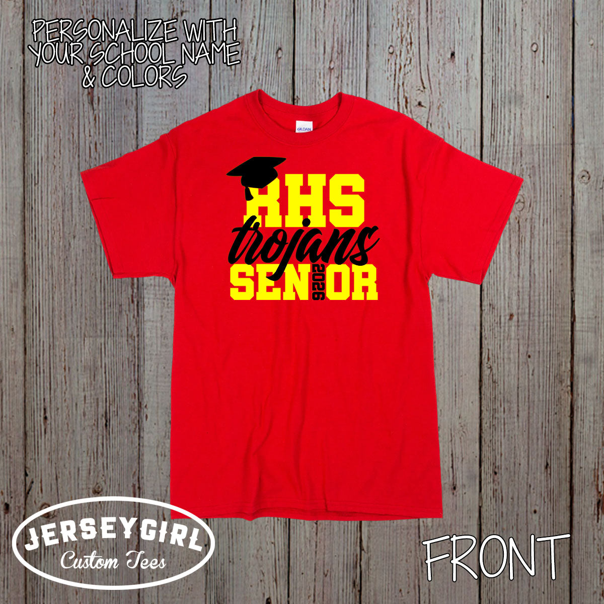 personalized high school senior shirt