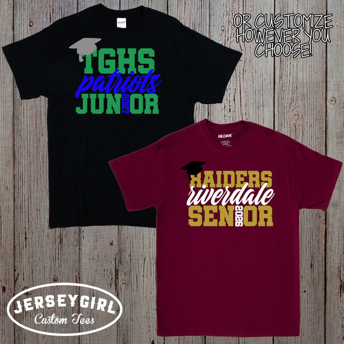 personalized high school senior shirt