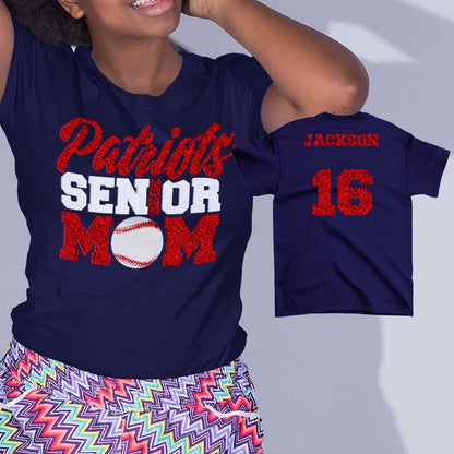 custom senior baseball mom shirt