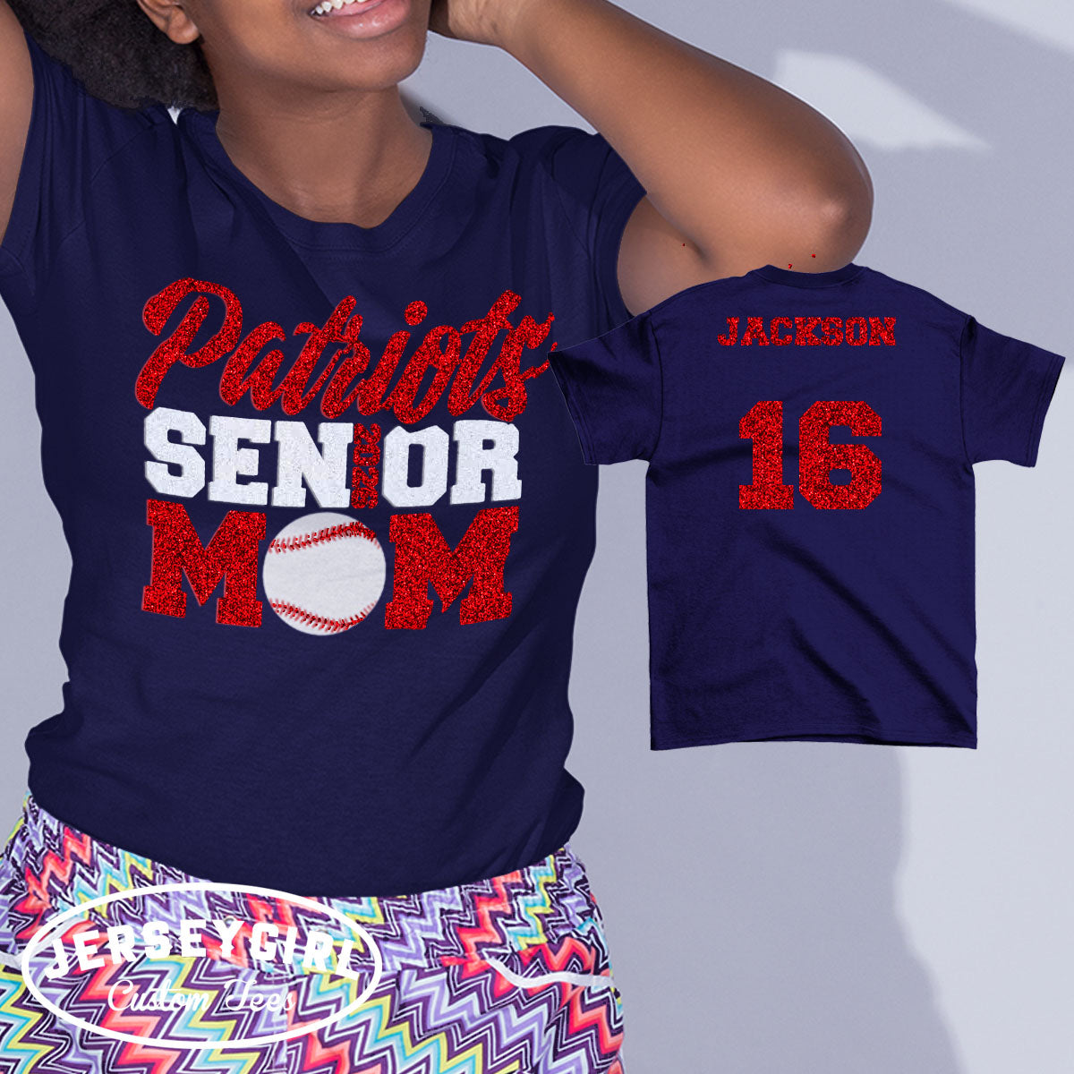 custom senior baseball mom shirt