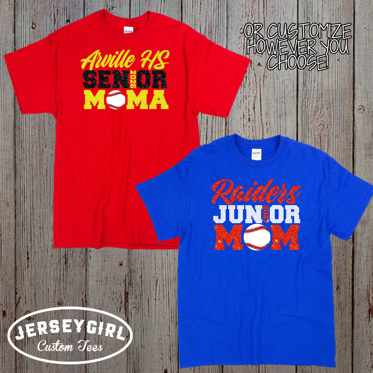 custom senior baseball mom shirt