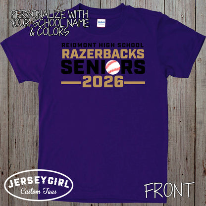 custom senior baseball shirt