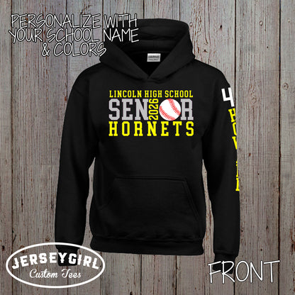 custom baseball senior hoodie